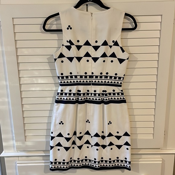 J. Crew Factory Abstract Print Dress, size 00 - Picture 2 of 4